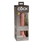 King Cock Elite 7’ Dual Density Silicone Cock in packaging - flesh-colored adult toy