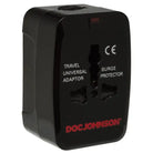 Black travel adapter with logo for KINK by Doc Johnson’s Fucking Machines Power Banger