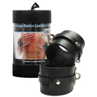 Kinklab Bondage Blindfolds & Restraints Kinklab Leather Wrist Cuffs - Black at the Haus of Shag