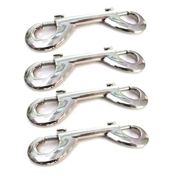 Kinklab Bondage Blindfolds & Restraints Kinklab Nickel Plated Snap Hooks - Pack Of 4 at the Haus of Shag