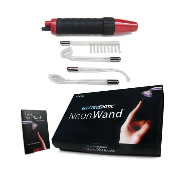 Kinklab Stimulators Kinklab Red Handle Neon Wand W/red Electrode at the Haus of Shag