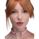 Master Series Collar Pink Kinky Kitty Ring Slim Choker at the Haus of Shag