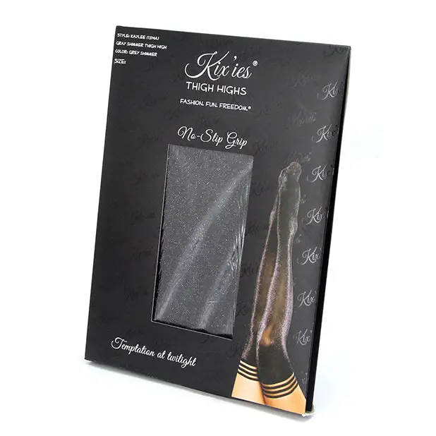 Kixies Kaylee Grey Shimmer Size A - Stockings