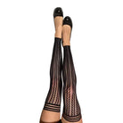 Kixies Lindsay Footless Fishnet Thigh-Highs - Size A - Stockings