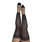 Kixies Lindsay Footless Fishnet Thigh-Highs - Size D - Stockings