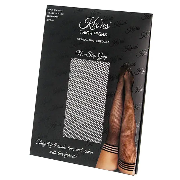 Kixies Sam: Black Fishnet - Stockings