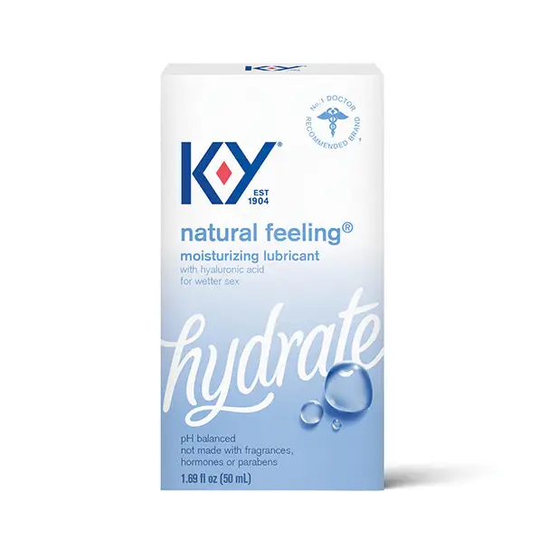 Ky Natural Feeling Lubricant W/ Hyaluronic Acid - Water Based Lubricant