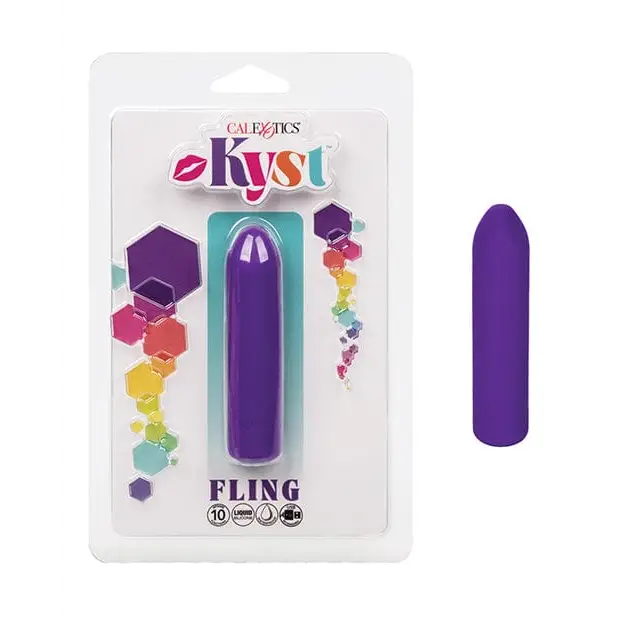 CalExotics Stimulators Purple Kyst Fling Petite Massager at the Haus of Shag