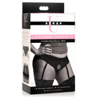 Laced Seductress Crotchless Panty Harness With Garter Straps - Strap On Harness