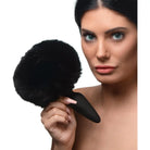 Tailz Tail Plug Black Large Anal Plug With Interchangeable Bunny Tail at the Haus of Shag