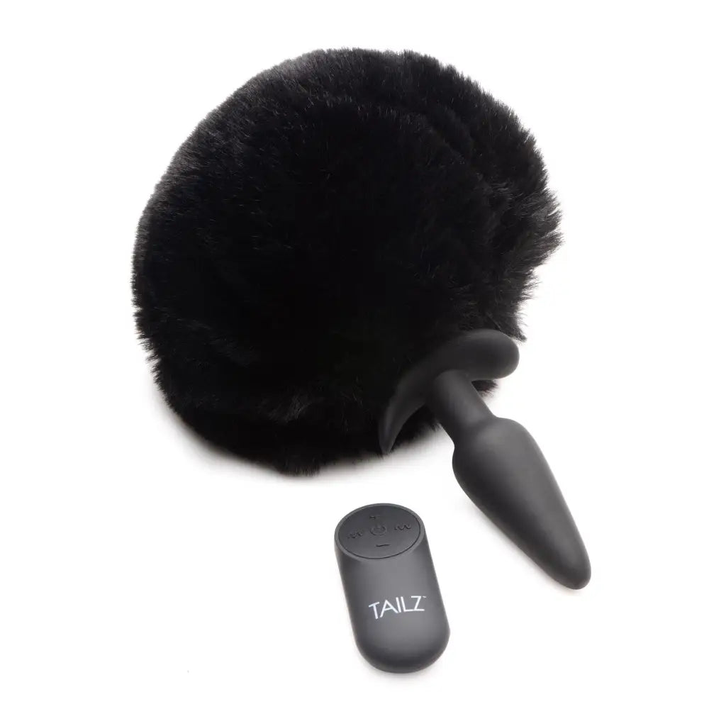 Tailz Tail Plug Large Vibrating Anal Plug With Interchangeable Bunny Tail at the Haus of Shag