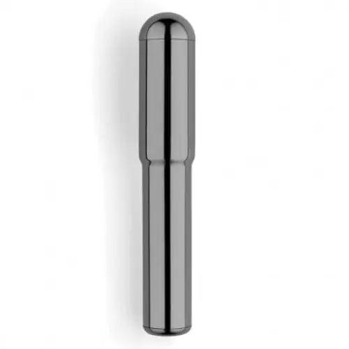 Le Wand Chrome Grand Bullet: Sleek, cylindrical metal design, rounded top, elongated body