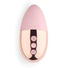 Le Wand Chrome Point: Pink and rose gold massager with three control buttons