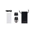 Sleek Le Wand Double Vibe rabbit-shaped device with accessories and packaging