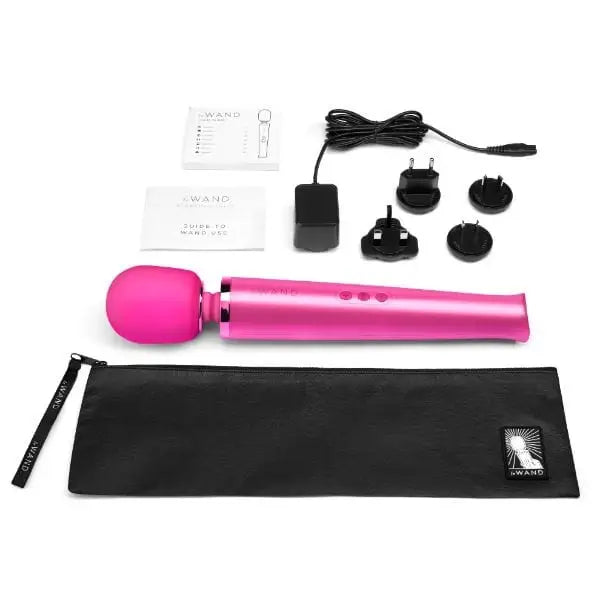 Le Wand Vibrator Le Wand Magenta Rechargeable Massager at the Haus of Shag