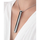 Le Wand Necklace Vibe Discreet Jewelry Vibrator Silver - Silver - Wand