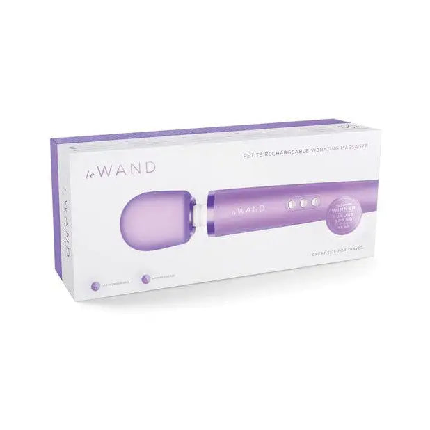 The box and packaging of Le Wand Petite Rechargeable Massager