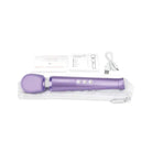 Purple Le Wand Petite Rechargeable Massager in white box with purple handle