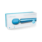 Wand Petite Rechargeable Massager: Blue device with white box