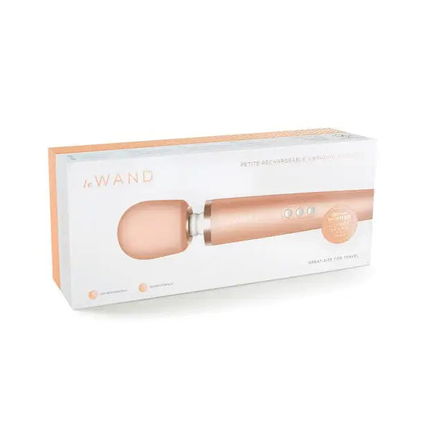 Rose Gold Wand Petite Rechargeable Massager with White Box - Le Wand Petite