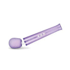 Purple glass pipe with white background from the Le Wand Petite Rechargeable Massager