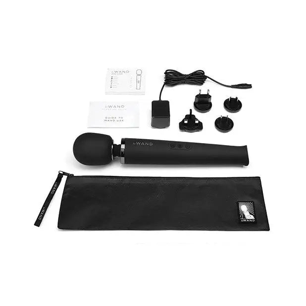 Le Wand Rechargeable Massager Black - versatile portable device for video, music, and more