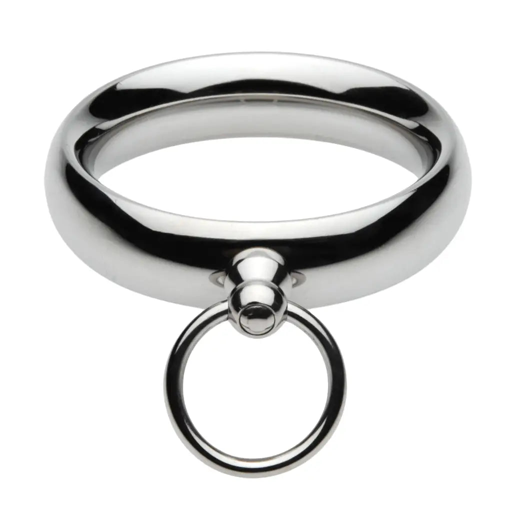 Master Series Cock Ring 1.95 Inch Lead Me Stainless Steel Cock Ring at the Haus of Shag