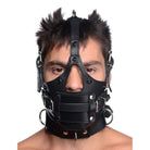 Strict Leather Gag Leather Head Harness With Removeable Gag at the Haus of Shag