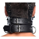 Strict Leather Gag Leather Head Harness With Removeable Gag at the Haus of Shag