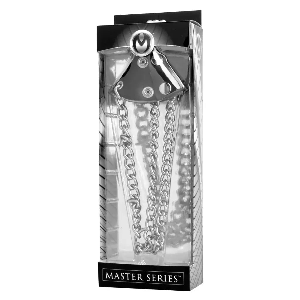 Master Series Ball Stretcher Leather Parachute Ball Stretcher at the Haus of Shag