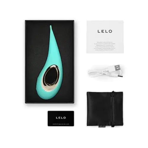 Teal elliptical clitoral stimulator with dark opening – LELO DOT Elliptical Clitoral Stimulator