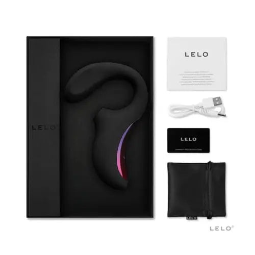 LELO Wearable Vibrator Black LELO ENIGMA CRUISE Suction Dual Stimulator Black at the Haus of Shag