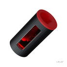 Red light on side of LELO F1S V2 Powered black tube masturbation sleeve with app control