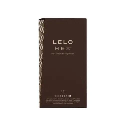 LELO HEX Respect XL Latex Condoms with a Le Hex Dark Chocolate bar for premium experience