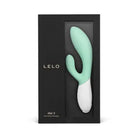 LELO INA 3 rechargeable dual stimulator in mint green and white packaging