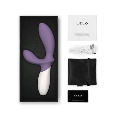Lelo Inc U.S.A Vibrators and Massagers Lelo Loki Wave 2 Rechargeable Silicone Dual Stimulation Prostate Vibrator Violet Dust at the Haus of Shag