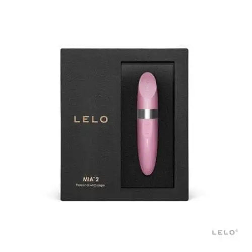 LELO MIA 2 Lipstick Vibrator - sleek pink, USB rechargeable, discreet black box