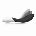 The LELO MONA Wave Curling G-Spot Vibrator in black and white seats next to the white seat