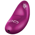 Purple LELO NEA 2 waterproof rechargeable clitoral stimulator on display