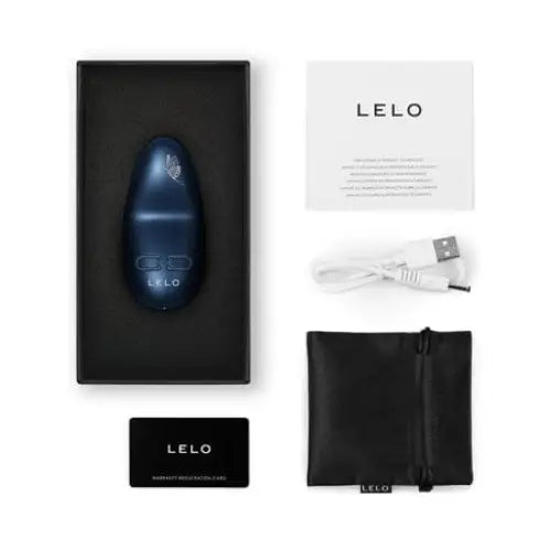 Lelo Inc U.S.A Vibrators and Massagers Lelo NEA 3 Mini Silicone Vibrator Alien Blue at the Haus of Shag