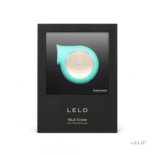 LELO SILA CRUISE Sonic Clitoral Massager: blue and white light bulb in a black box