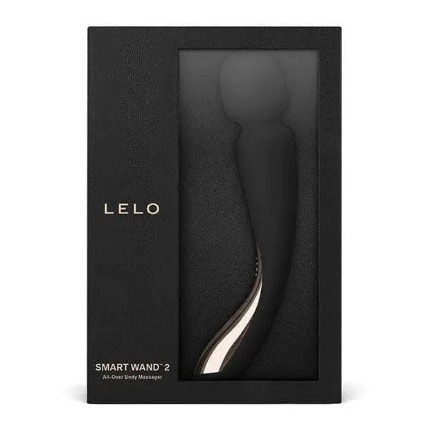 Black box with LELO SMART Wand 2 (Medium) compact massager inside