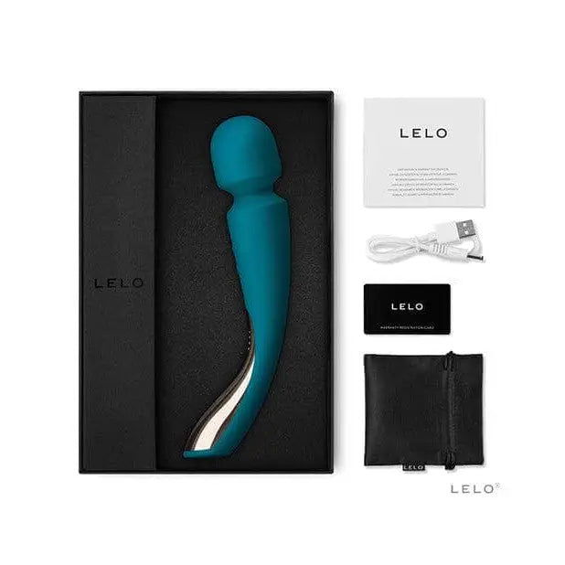 LELO SMART Wand 2 (Medium) All-Over Compact Massager in teal - ultimate vibrating device