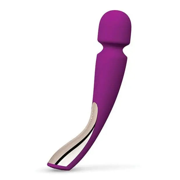 LELO SMART Wand 2 Medium: Purple silicone, slender compact massager for all-over use