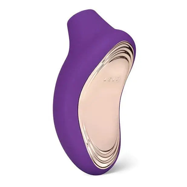 Purple Lelo SONA 2 Cruise Sonic Stimulator with gold heel, featuring cruise control