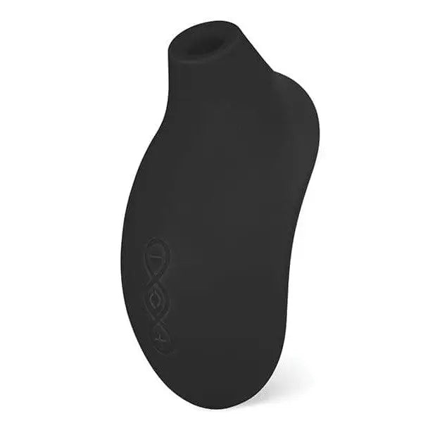 Lelo SONA 2 Sonic Clitoral Stimulator in black with a black logo powered by sonic waves