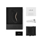 Lelo SONA 2 Sonic Clitoral Stimulator in black box packaging using sonic waves technology