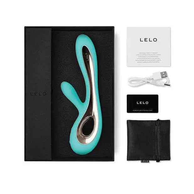 LELO Soraya 2 luxurious rabbit vibrator displayed in a sleek black box