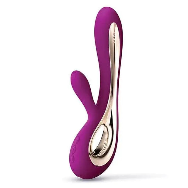 LELO Soraya 2 Luxurious Rabbit Vibrator with a unique purple egg found in kitchen or dining room