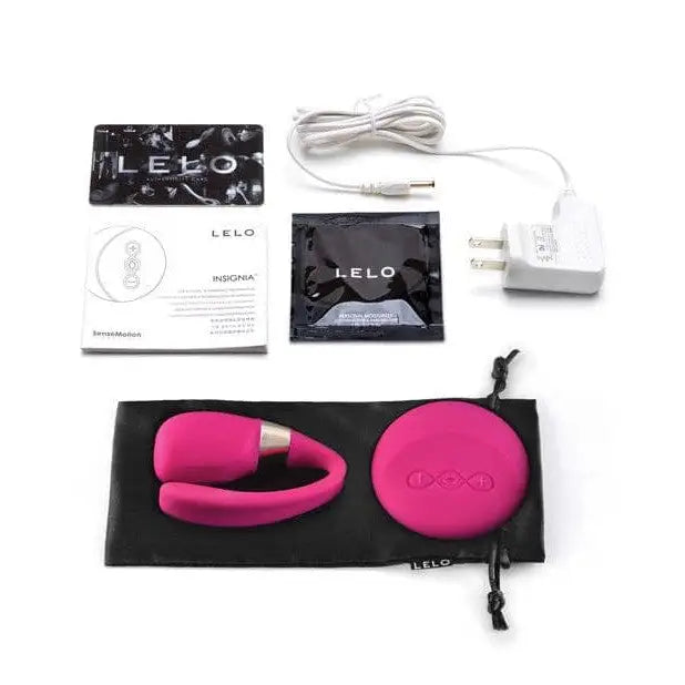 LELO TIANI 3 wearable couples vibrator with pink earphones on display